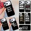 Чехол для телефона Wife Mom Boss funny для iPhone 17 Air 14 15 13 12 Max Чехол для Apple 16e 11 Pro Max Plus Coque