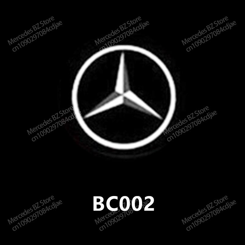 TFHM4 2Pc LED Car Door Welcome Light Logo Laser Projector Lamp For Mercedes Benz E C Class W205 W212 ML AMG W177 W247 W176 GLA GLC GLE