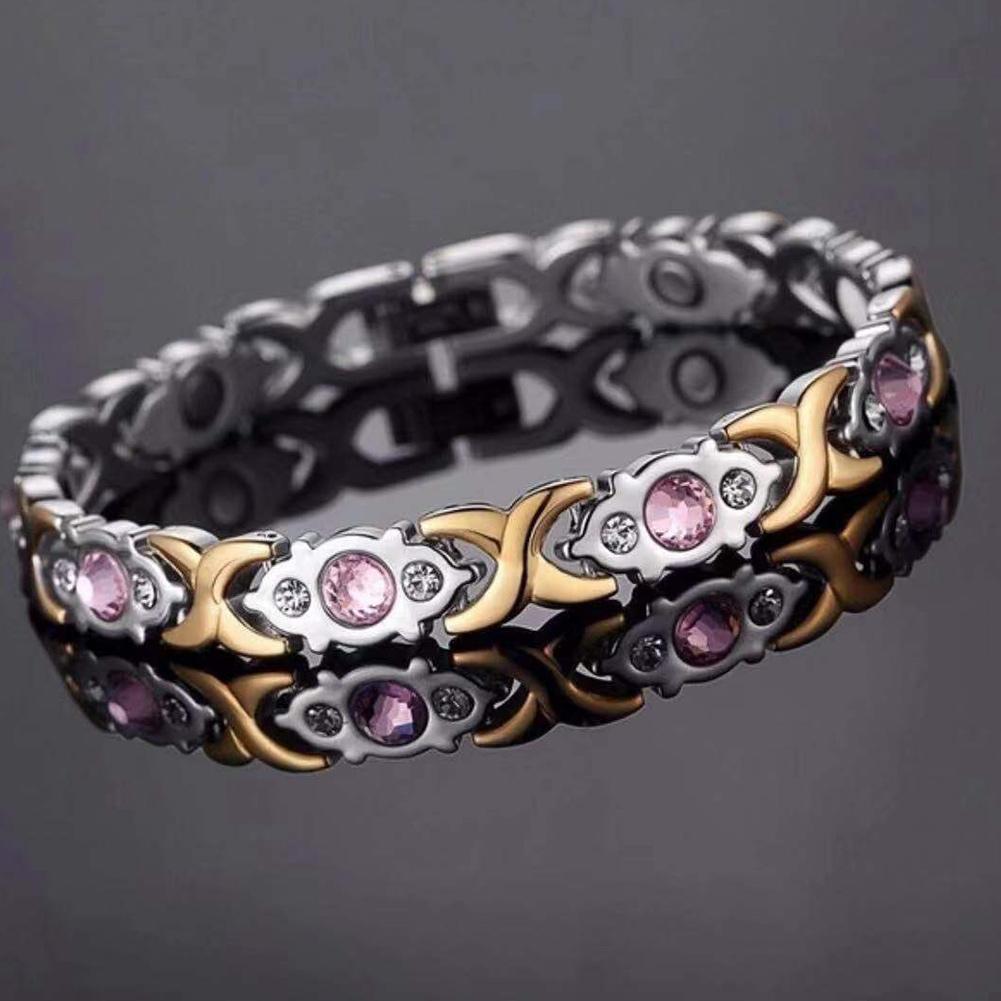 Adjustable Length Magnetic Bracelet for Women Fashion Magnet Energy Hologram Anklets For Arthritis Crystal Bracelet Jewelry Gift