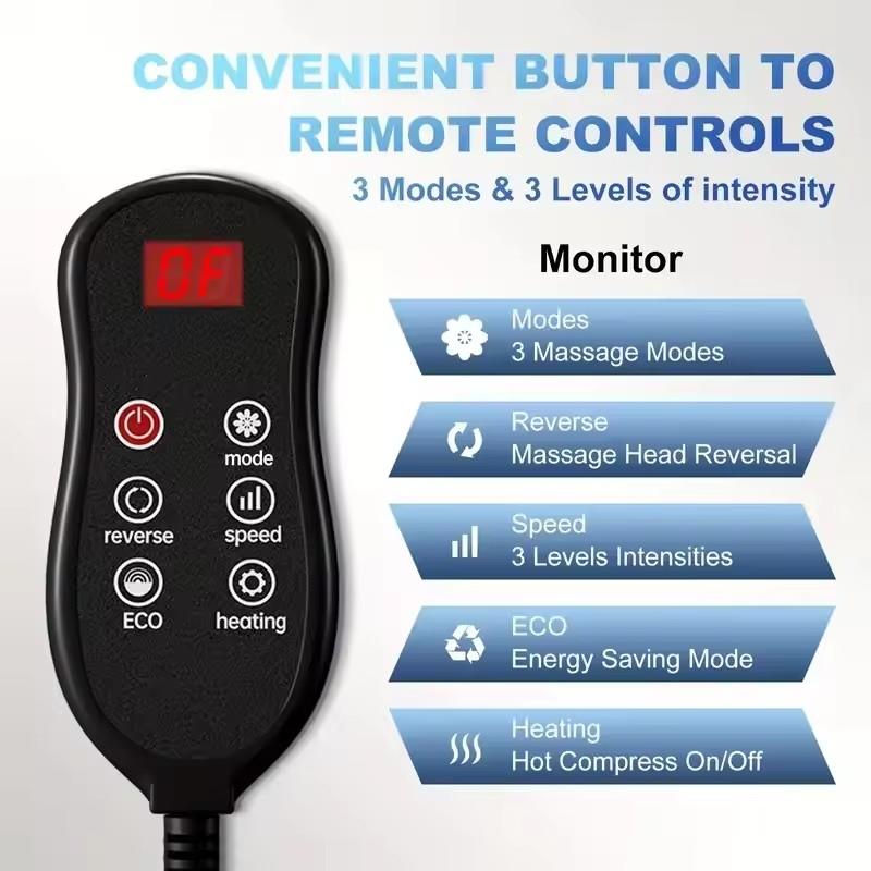 Массажер для ног Электрический Шиацу Разминающий Расслабляющий Ноги Горячий Компресс Уход за Ногами Машина Инструмент Многоцелевой Подарок Дом Хозяйство Офис