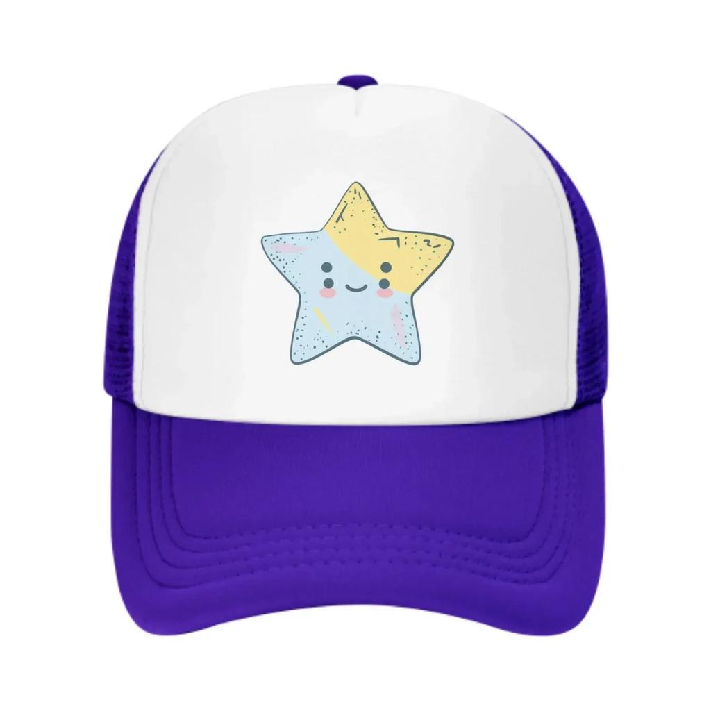 Four Eyed Stars Spring Summer Leisure Sports Daily Sun Hat Fishing Outdoor Unisexs and Womens Truck Caps Fashion Casquette