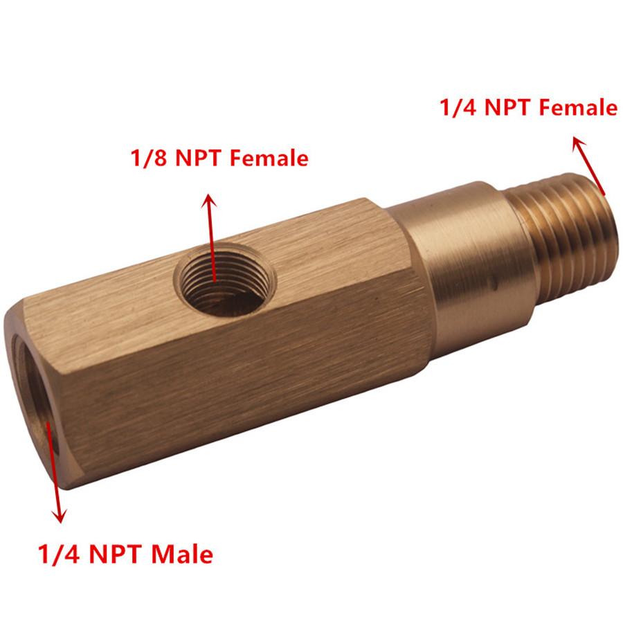 Адаптер датчика давления масла 1/4 NPT Латунный Тройник SAAS Датчик Для Ford Falcon BA BF FG 6/8