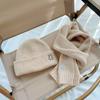 Children's Hat Scarf Set Autumn Winter Boys Baby Ear Hat Girls Knitted Hat Boys Baby Wool Hat