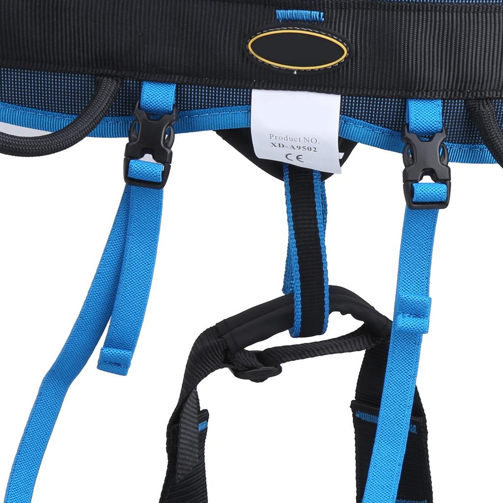 Страховочная обвязка для скалолазания и высотных работ, полуобвязка, защита от падения, для использования на открытом воздухе, пояс для спуска(л черный)