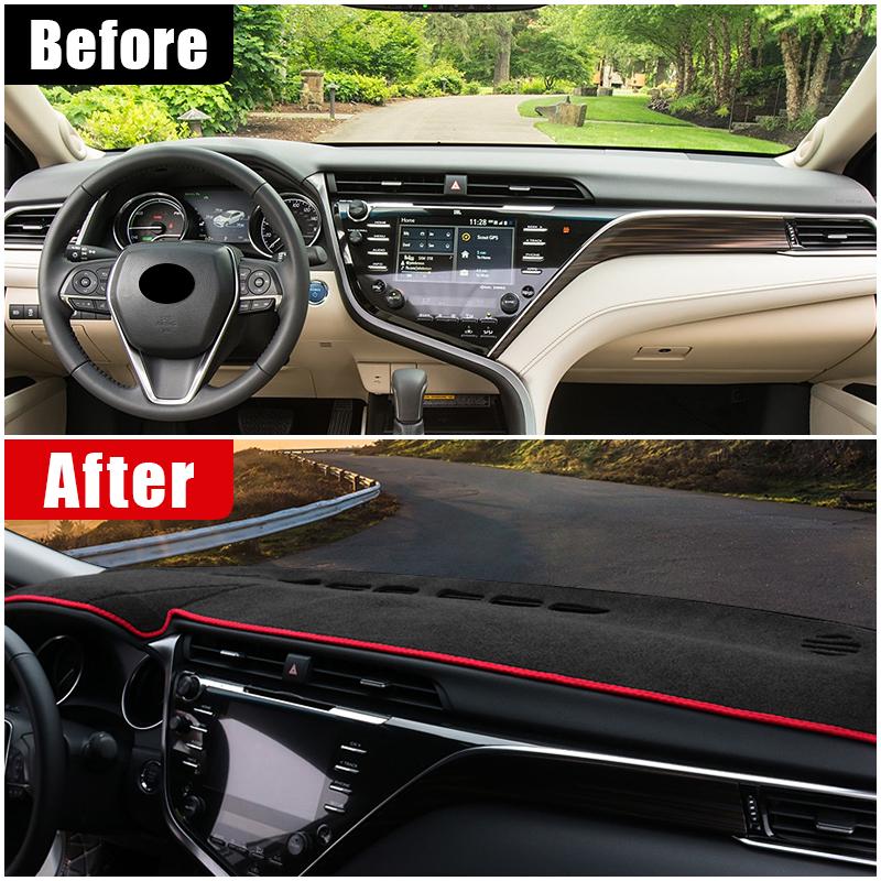 Чехол на приборную панель автомобиля, избегайте света, коврик, анти-УФ-ковер, нескользящие коврики для Toyota Camry XV70 2018 2022 2023 2024