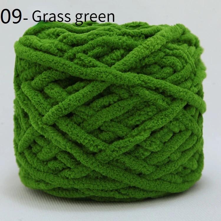 100g/bola chenille tricô fio macio linha tira de gelo fio de algodão fio de lã diy para a mão tricô cachecol grosso