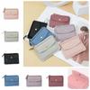 Small Hasp Wallet Multifunctional Short Credit Card Holder Simple Zipper Short Wallet  Travel