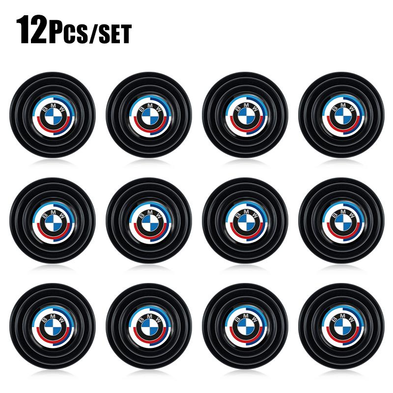 For BMW M X1 X3 4/12Pcs Soundproof Silicone Pad Car Styling Door Crash Pad Stickers For BMW G80 G06 G07 G42 G14 G15 G16 F82 F20 F21 F83 M2 M3 M4 CUY1