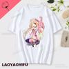 Lose Anzu Futaba Version TShirt 2024 New Kawaii Anime Cotton Tshirt Tees for Unisex Funny cartoon Otaku Tshirt Graphic Tees