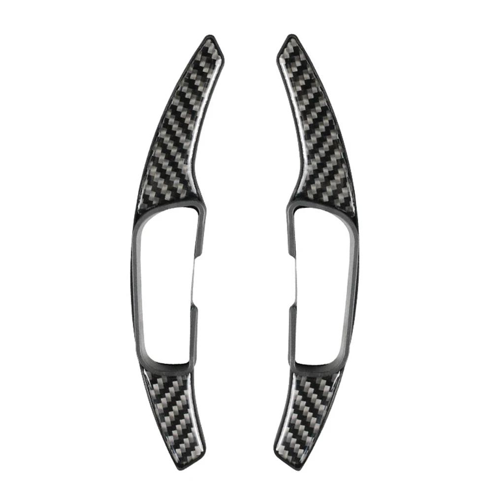 2PCS Carbon Fiber Car Steering Wheel Shift Paddles Extension Shifter Covers Car Accessories for Mazda 3 Axela 6 Atenza CX-5 CX-4