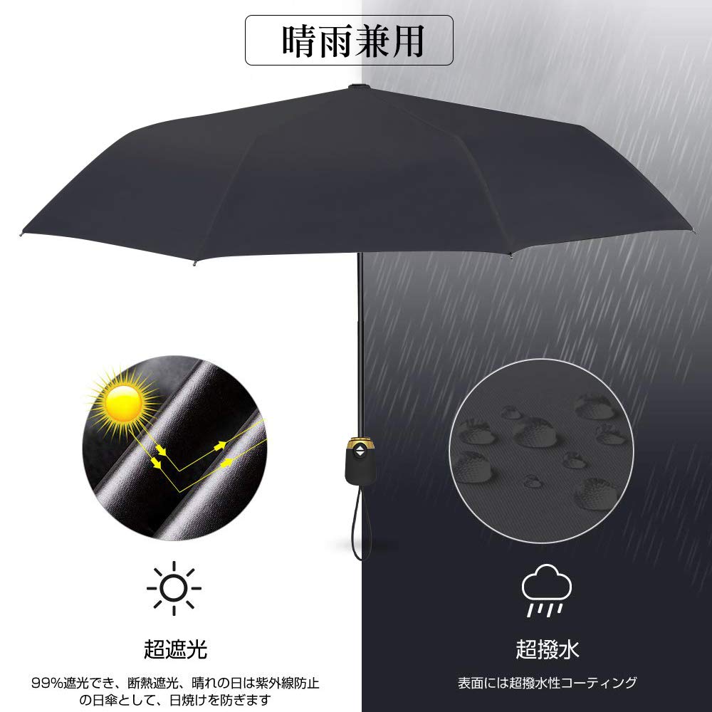 Складной автоматический УФ-зонт, полностью складной, с УФ-водой, как для солнечной, так и для дождливой погоды, удобный для хранения, подарочный зонт на день, одним нажатием открывается/закрывается,
