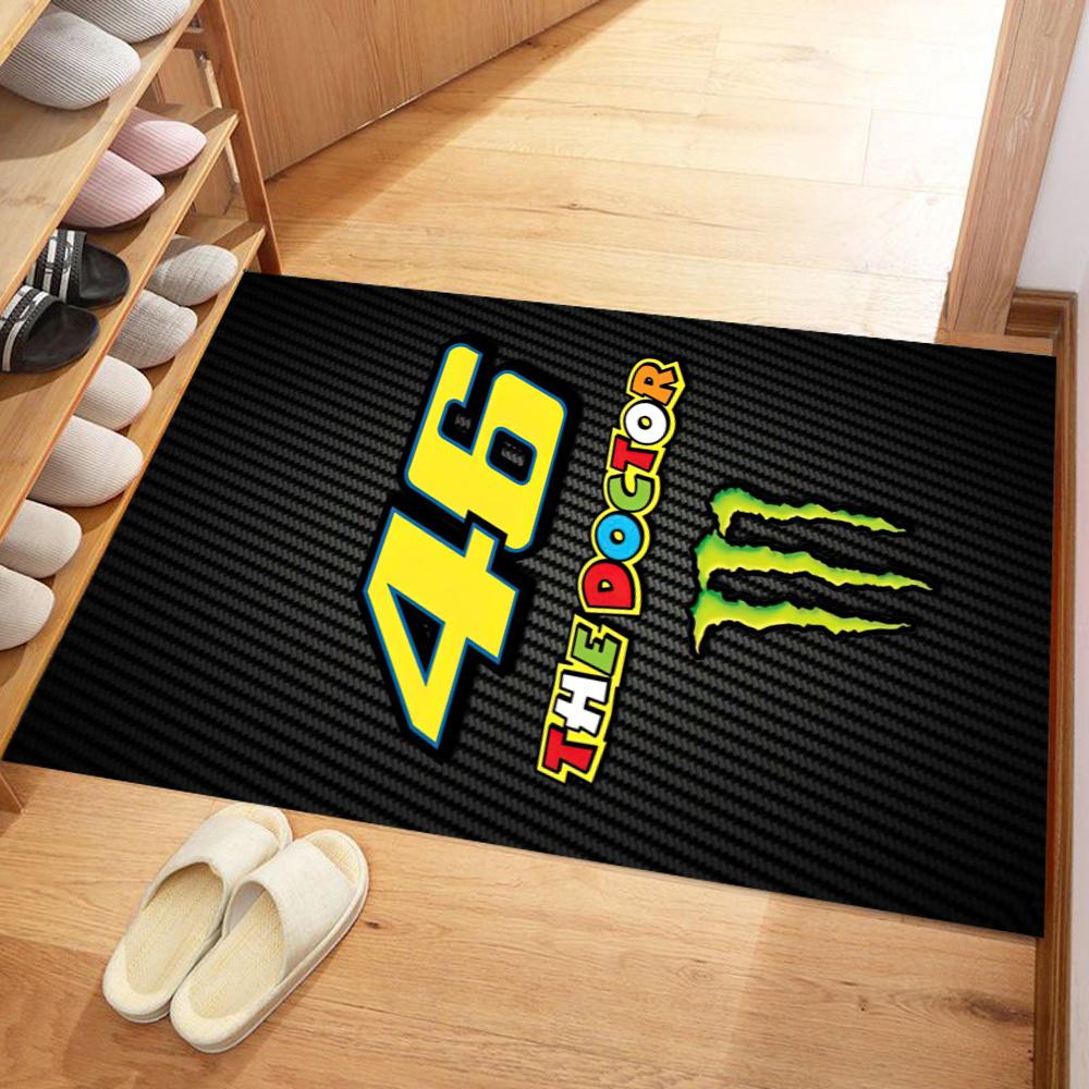 Doctor Valentino Rossi Floor Mat Design For Game Room Playrooms Kitchen Entryway Antislip Carpet Anime Office Decor Gift For Festivals