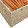 Garden Sofa Beige 184 x 62 x 85 cm Poly Rattan