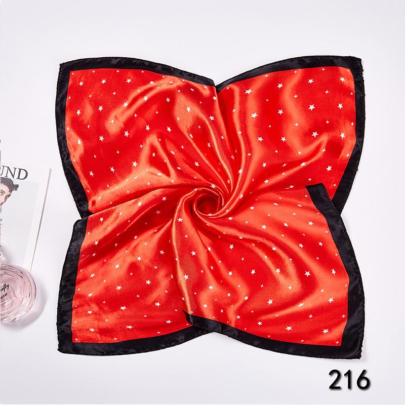 50cm Small Square Scarf Butterfly Floral Small Neck Scarf Bag Accessories Square Scarf