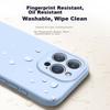 IPhone 16 Pro Max Case, IPhone 16 Pro Max with Full Lens Protection, Liquid Silicone Ultra-Thin Shockproof Simple Soft Case, Distant Mountain Blue