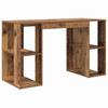 Desk with Shelf Rustic Wood Look 130 x 50.5 x 75 cm Engineered Wood