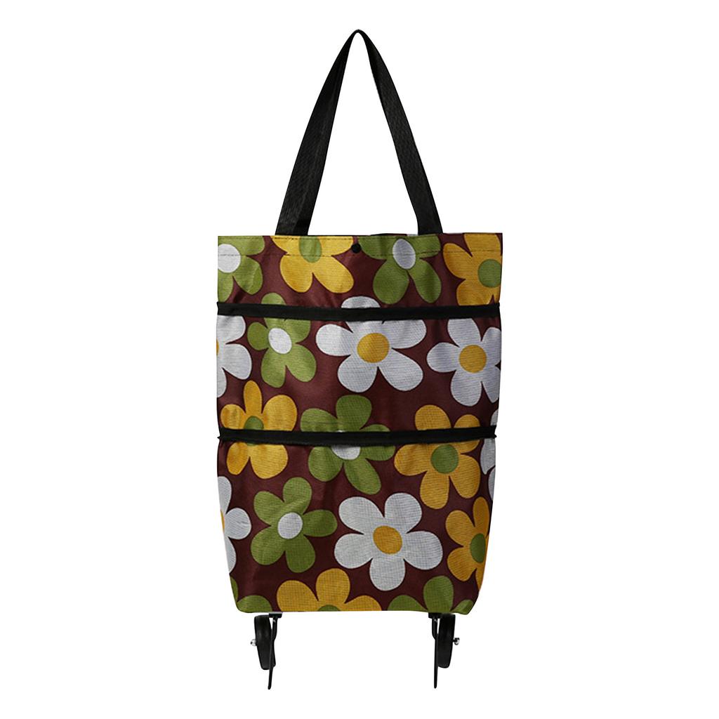 Складные сумки на тележке, сумка для покупок на тележке с колесами, складная тележка для покупок 2 в 1 для домашнего супермаркета, прочная сумка