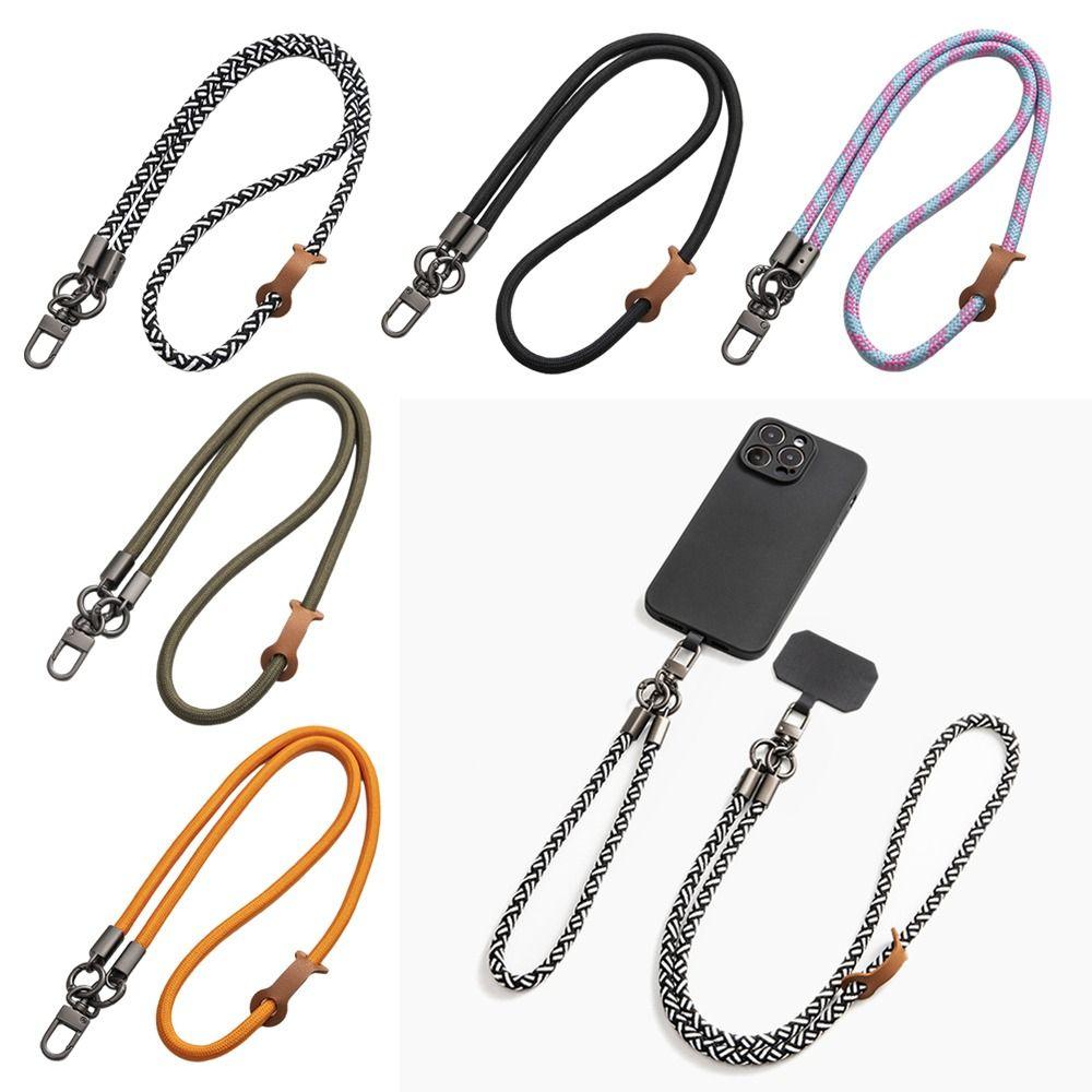 Adjustable Mobile Phone Anti-lost Rope 8mm Thick Long Chain Neck Straps Phone Strap Travel Use