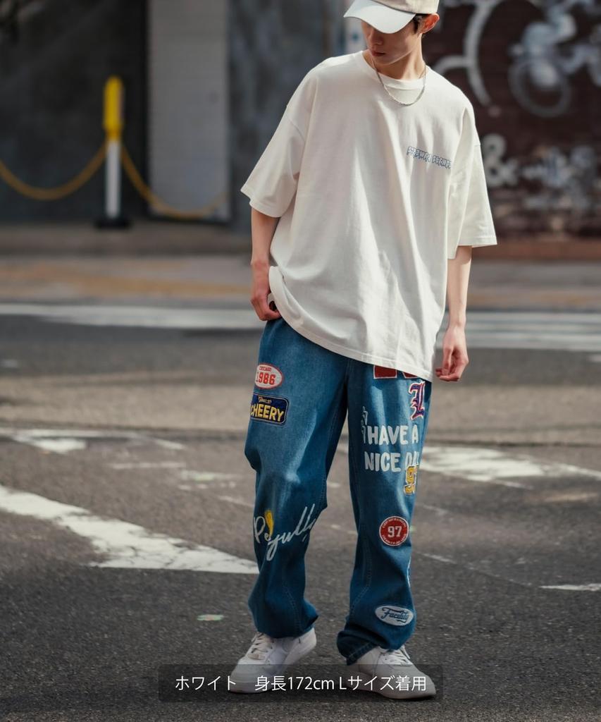 [IMPROVES] [SIDEWAYSTANCE] Short Sleeve Drip Logo Print T-Shirt