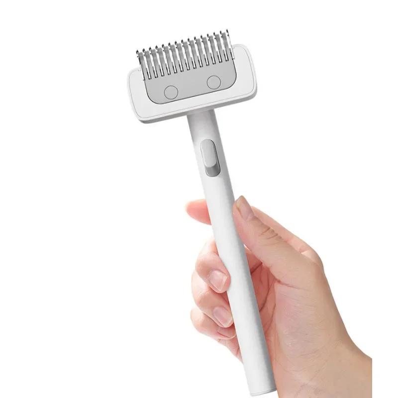Pet Fur Knot Cutter Cat Hair Remover Comb Cat Grooming Shedding Tools Double Sided Brush Long Curly Hair Cleaner Pets Products Deshedding Undercoat