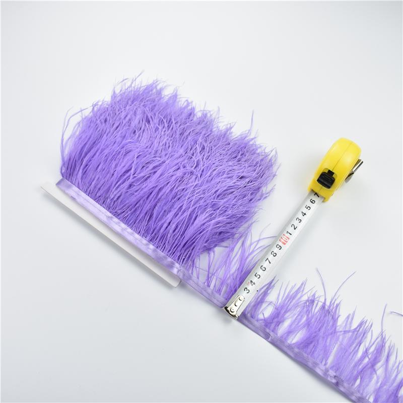 Перья1Метр Натуральная бахрома из страусиных перьев 8-10 см Цветные пушистые перья Отделка для шитья платьев Декор одежды Декор для вечеринок