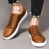 New Men Shoes Genuine Leather Casual Shoes Fashion Sneakers British Style Cow Leather Men Shoes New Men Sneakers