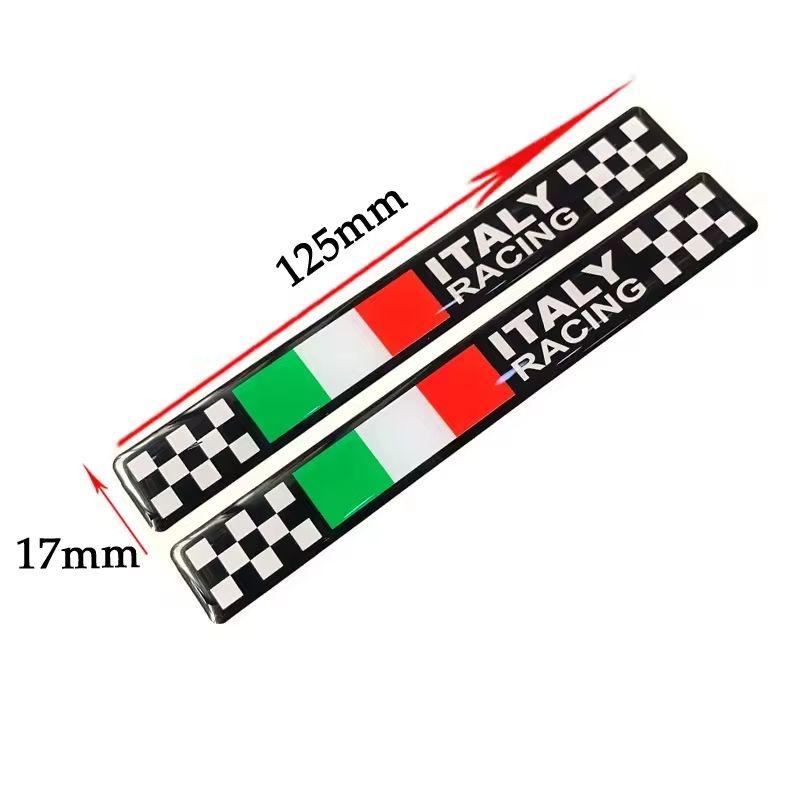 AAWB1 AAPR1 Italy Flag Sticker 3D Emblem Badge Decoration Car Accessories Italian compatible compatible for Motobike Car Bike Truck