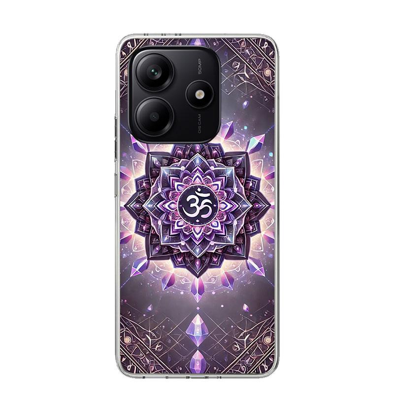 Мандала Чакра Настойчивость Йога Чехол для Телефона Для Xiaomi Redmi Note 15 14 13 12S 12 Pro Plus 11S 11E 11 11T 10S 10 Искусство Мягкий Рисунок Чехол