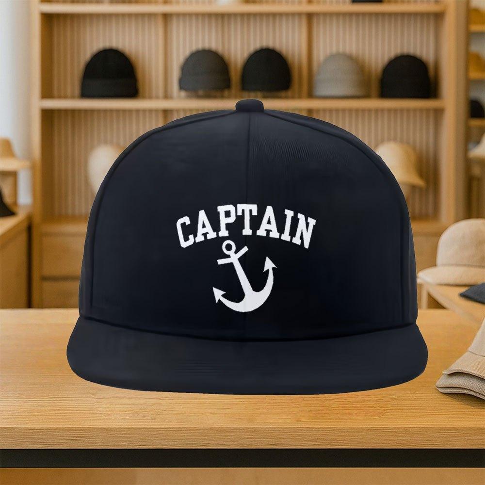 Полиэстеровая бейсболка с принтом "Капитан Якорь", регулируемая кепка-snapback, повседневная уличная одежда для взрослых