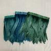 25-30cm/10-12inch Rooster Tail Feathers Trims Cock 2Meters Blue Green Dress DIY Decoration Accessories For Crafts Ribbon Plume