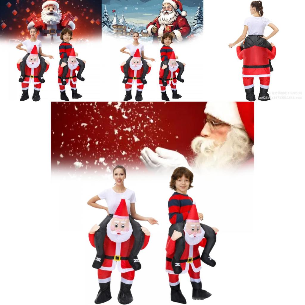 Christmas Inflatable Outfit With Santa Claus For Seasonal Celebrations And Receptions