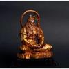 Hanuman Ji Murti Lord Bajrangbali Dhyan Mudra Meditation for Home Car Dashboard Decorative Showpiece -11 Cm (Resin, Gold)