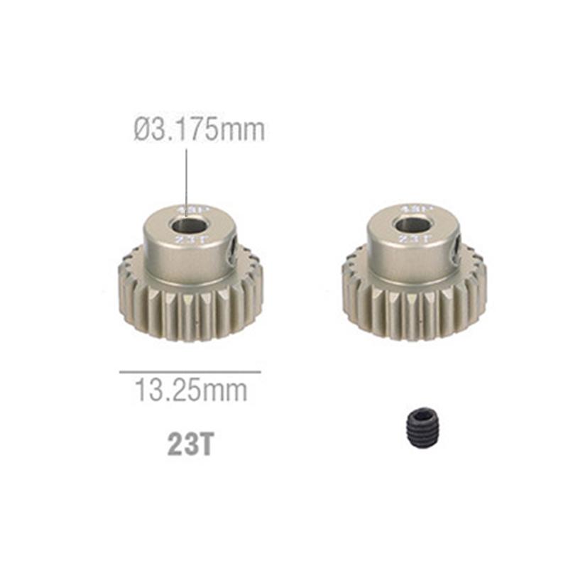 Aluminum Alloy 48P Motor Pinion Gear 3.175mm 13T-30T High Strength for 1/10 1/12 RC Car Model Upgrade Parts