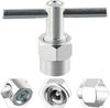 Compatible with Moen shower valve parts including drawing tool and handle adapter to replace the 1222 filter element