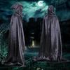 Elegant Hooded Cloak for Halloween & Christmas Devil Witch Grim Reaper Costume Cape Unisex Adult & Kids Party Cosplay