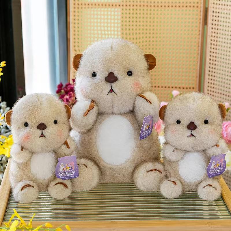Cute Beaver Plush Bear Hamster Doll Animal Grab Doll