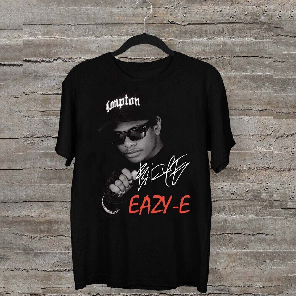 Футболка рэпера Eazy E Eazy E 100% Хлопок Черная Унисекс Все Размеры Унисекс Футболка