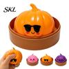 Pumpkin Stress Relief Toy Sunglasses Toy, Slow Rebound Squeeze Anxiety Soft Cartoon Dumpling Fidget Sensory Portable Reliever
