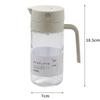 550mL Oil Empty Bottle Pourer Glass Bottles Automatic Opening and Closing Kitchen Cooking Oil Dispenser Cruet for Camping BBQ