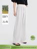 Yulu Women's Linen Straight-Leg Summer Pants - Loose, Breathable, Slimming, Versatile, and Casual Long Pants