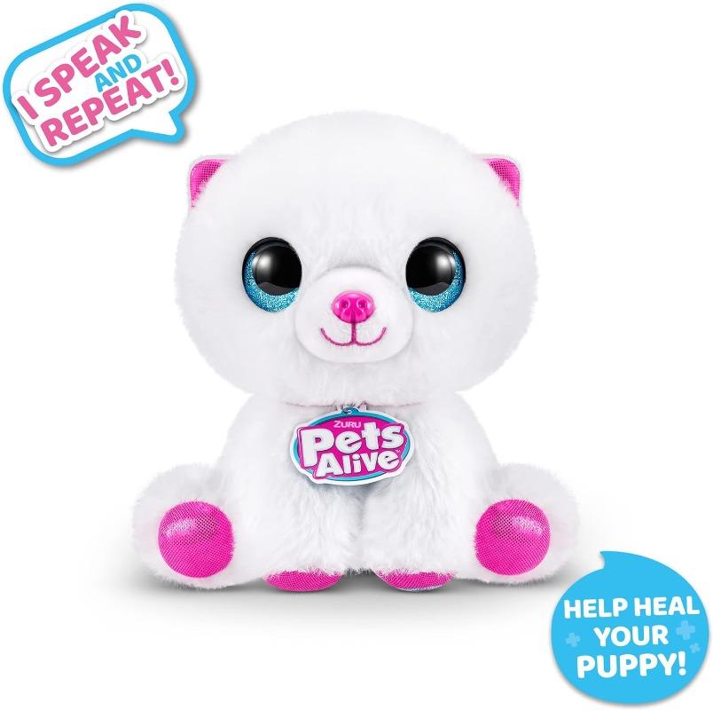 New Surprise Doll Pets Alive Pet Shop Surprise S3 Puppy Rescue Pomeranian  ZURU Puppy Plush Electronic Speak and Repeat