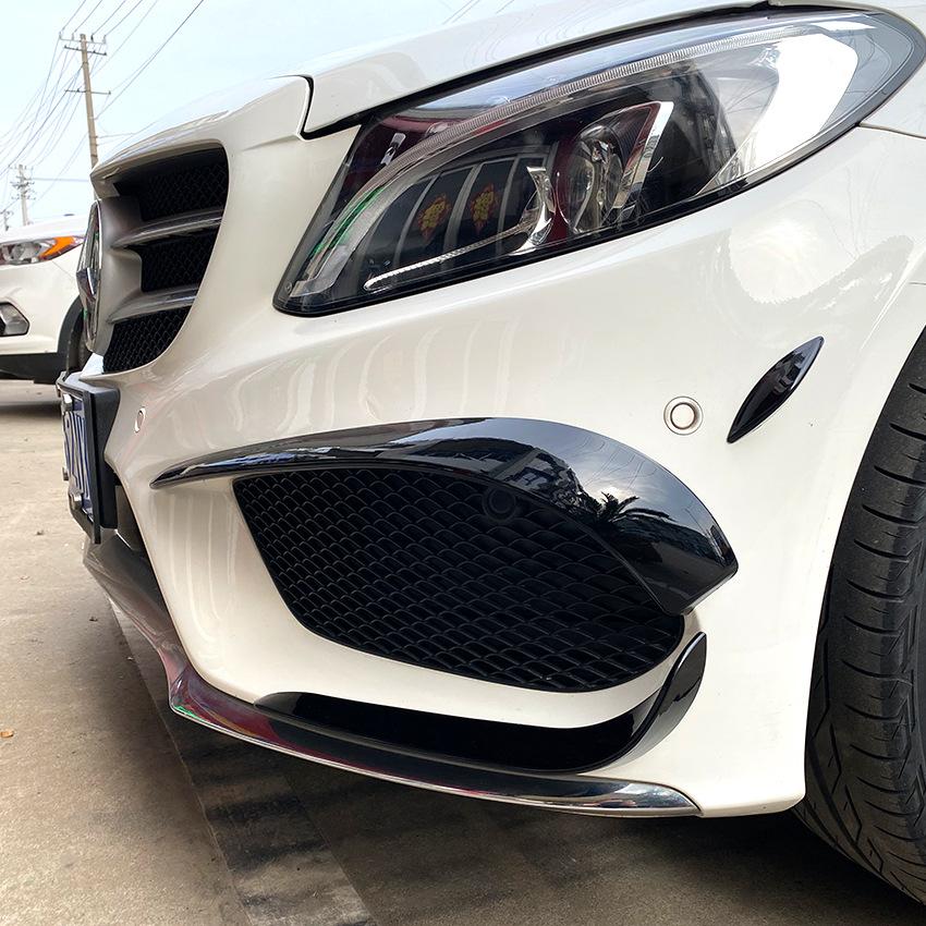 Автомобиль новый передний бампер передняя противотуманная фара стандартная полоса отделка воздушным ножом Mercedes-Benz C-Class W205 C200 C260 C43 AMG 2015 -