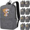 Lovely Little Bear 26 English Letters Backpack Girl School Bag Cosplay Canvas Backpacks Children Kid Bookbag Back To School