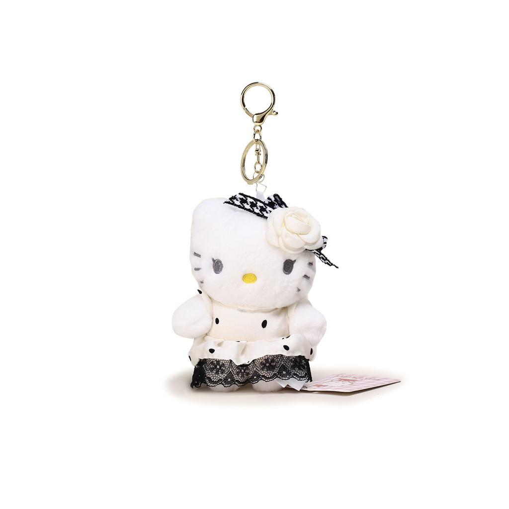 Hello Kitty Stuffed Toy Keychain With Flower And Lace Dress Decoration For Collectors