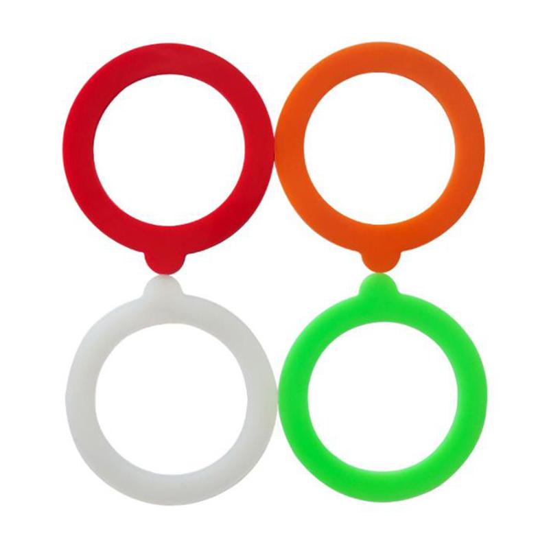 5Pcs Silicone Jar Gaskets Food Storege Jars Replacement Airtight Leak-Proof