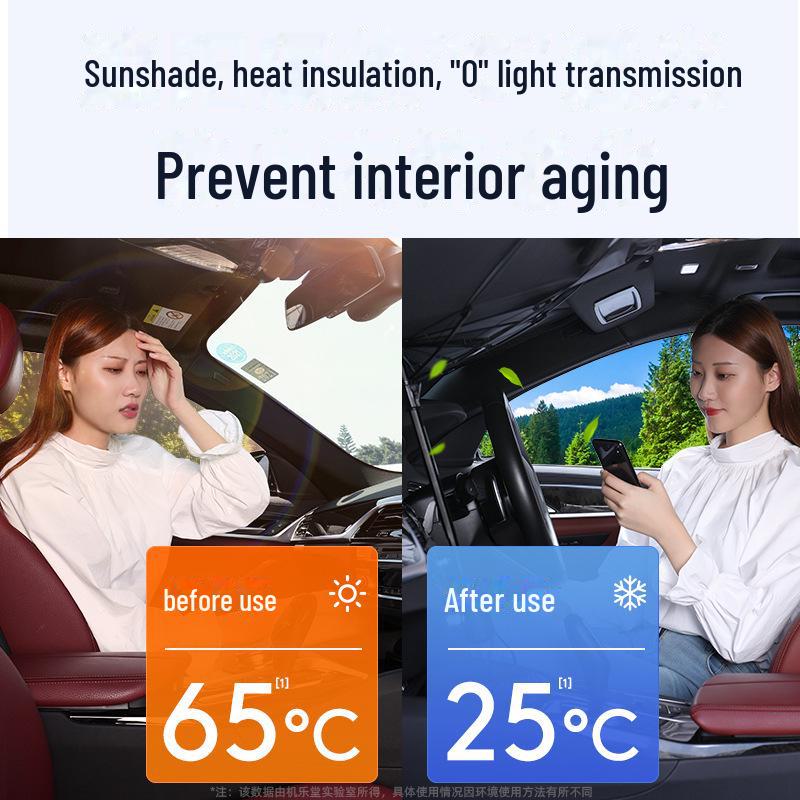 Солнцезащитный козырек для автомобиля с защитой от ультрафиолета и теплоизоляцией - удобный для хранения чехол на лобовое стекло