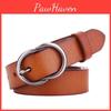 Two Layer Leather Womens Belt With Classic Pin Closure For Versatile Accessory