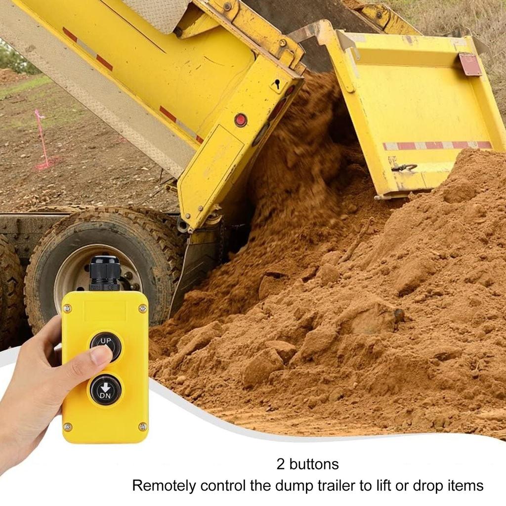 Кнопочный переключатель крана, пульт дистанционного управления самосвальным прицепом 12 В, 4 провода, 3 провода, переключатель управления подъемом и опусканием для подъема крана