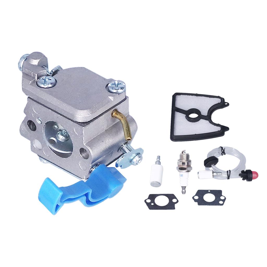 Carburetor Air Filter Fuel Filter Kit for Husqvarna 125B 28cc 2 Stroke 170 MPH Pneumatic Handheld Gas Blower