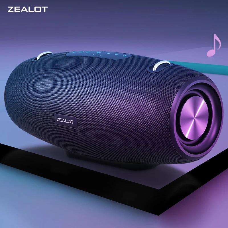 Zealot-S67 60 Вт Портативная Bluetooth-колонка Колонка для вечеринок на открытом воздухе Большая громкая колонка Отличная производительность басов 3D-колонка